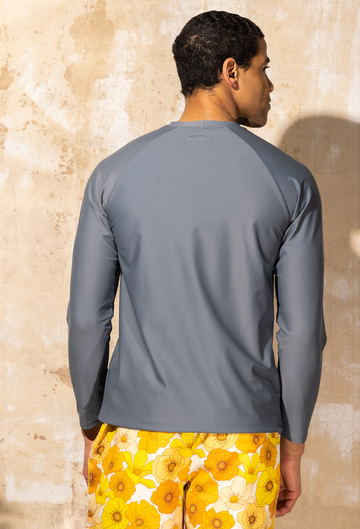 Men's Porter Long Sleeve Rash Guard | Charcoal