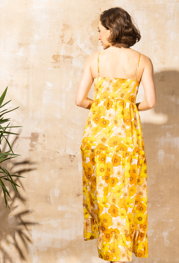 Sophie - Tiered Maxi Dress - Sunset Floral | Sunset Floral