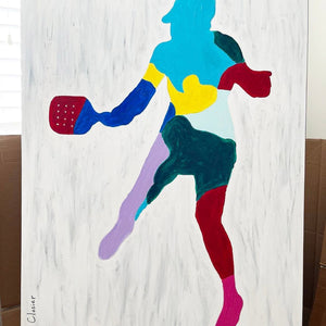 1 of 1 Pickleball Art Canvas + T-shirt by Le Closier