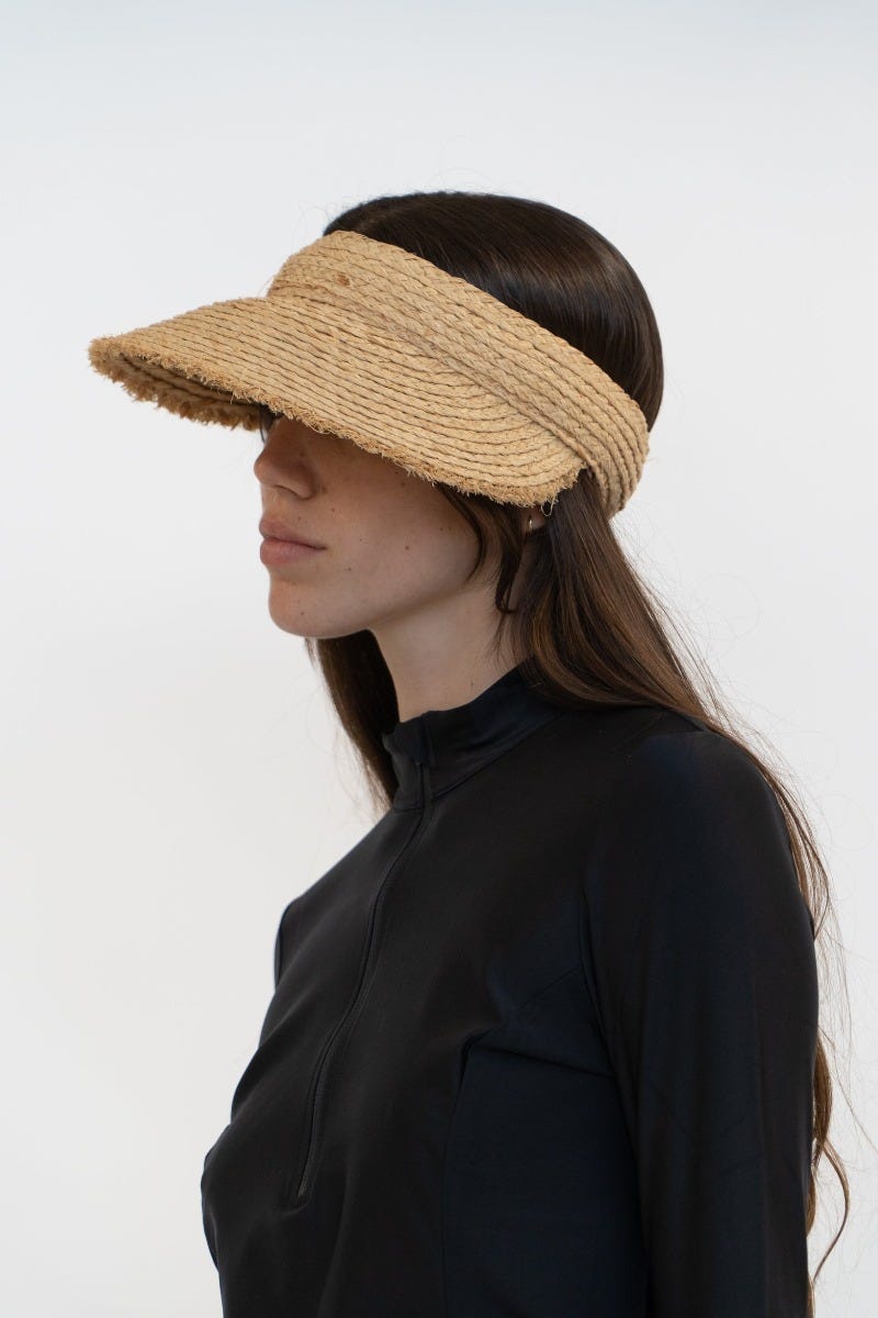 Poppy Frayed Edge Visor – Coolibar