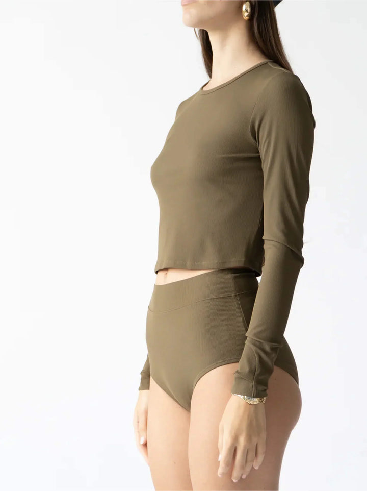 Coco - Crew Neck Rash Guard - Safari | Safari