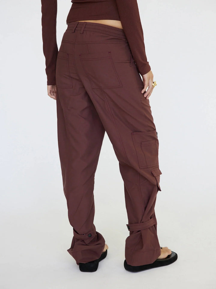 Gabrielle - Cargo Trouser Pant | Espresso