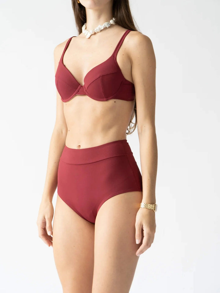 Joana - High Rise Moderate Coverage Swim Bottom | Mulberry