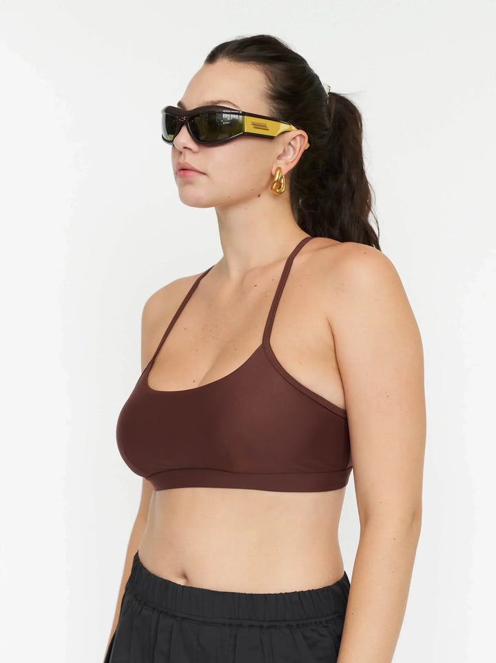 Moke - Strap Athleisure Top | Espresso