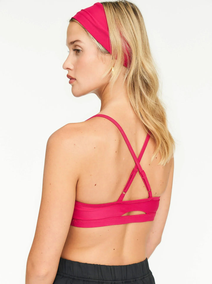 Moke - Strap Athleisure Top | Magenta