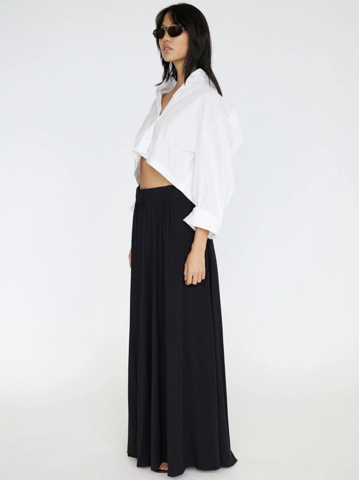 Barthelemy Long Sleeve Cropped Shirt | White