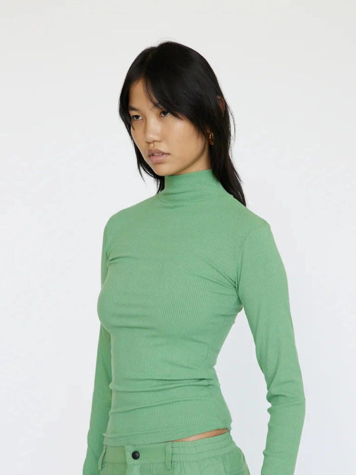 Women's Roule Turtle Neck Top | Matcha